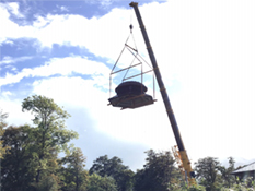 Still Tower Roof Lift Royal Oak Distillery