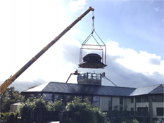 Still Tower Roof Lift Royal Oak Distillery